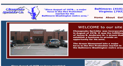 Desktop Screenshot of chesapeakesprinklermd.com